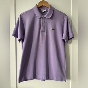 Men’s Lacoste Classic Fit Polo Size Medium Lavender/Purple